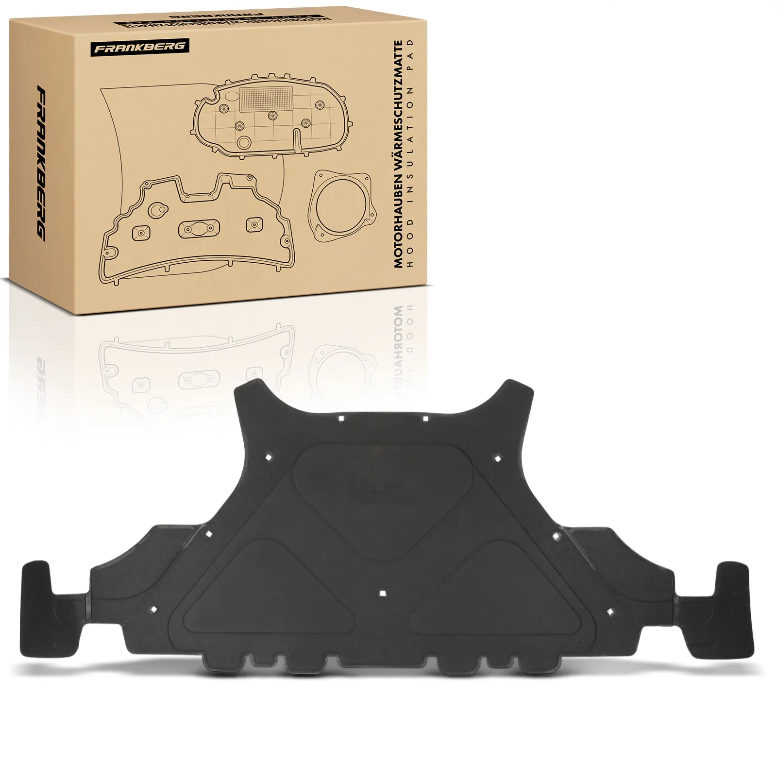Frankberg 1x Isolatiemat motorkapisolatie voor Porsche Macan 95B 2014-2018 95B863831A 95B863825A