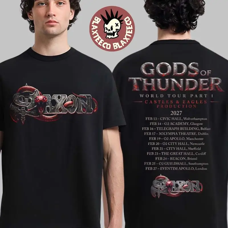 Saxon Gods Of Thunder World Tour 2027 T-Shirt