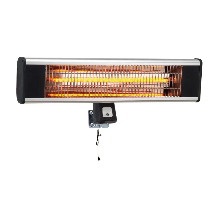 2024 Hot Sell Ce Ip44 Approved Carbon Fiber 1800W Wall Mounted Heater Infrared Radiant Electric Heater