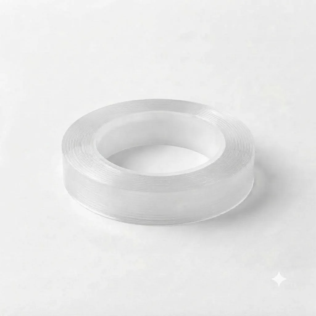 6 Rolls Nano Tape 4M Long 20mm Wide Double Sided Clear Tape Reusable Washable Adhesive for Office