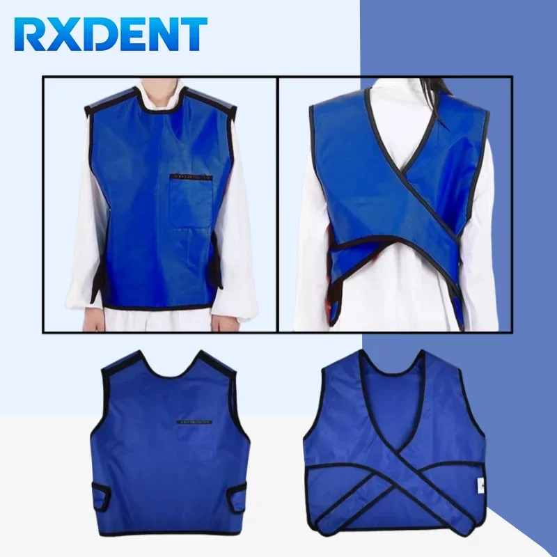 Dental Radiation Protective Clothing 0.35Mm X-Ray Radiation Protection Vest Short Lead Apron High-Quality Lead Collar Cap