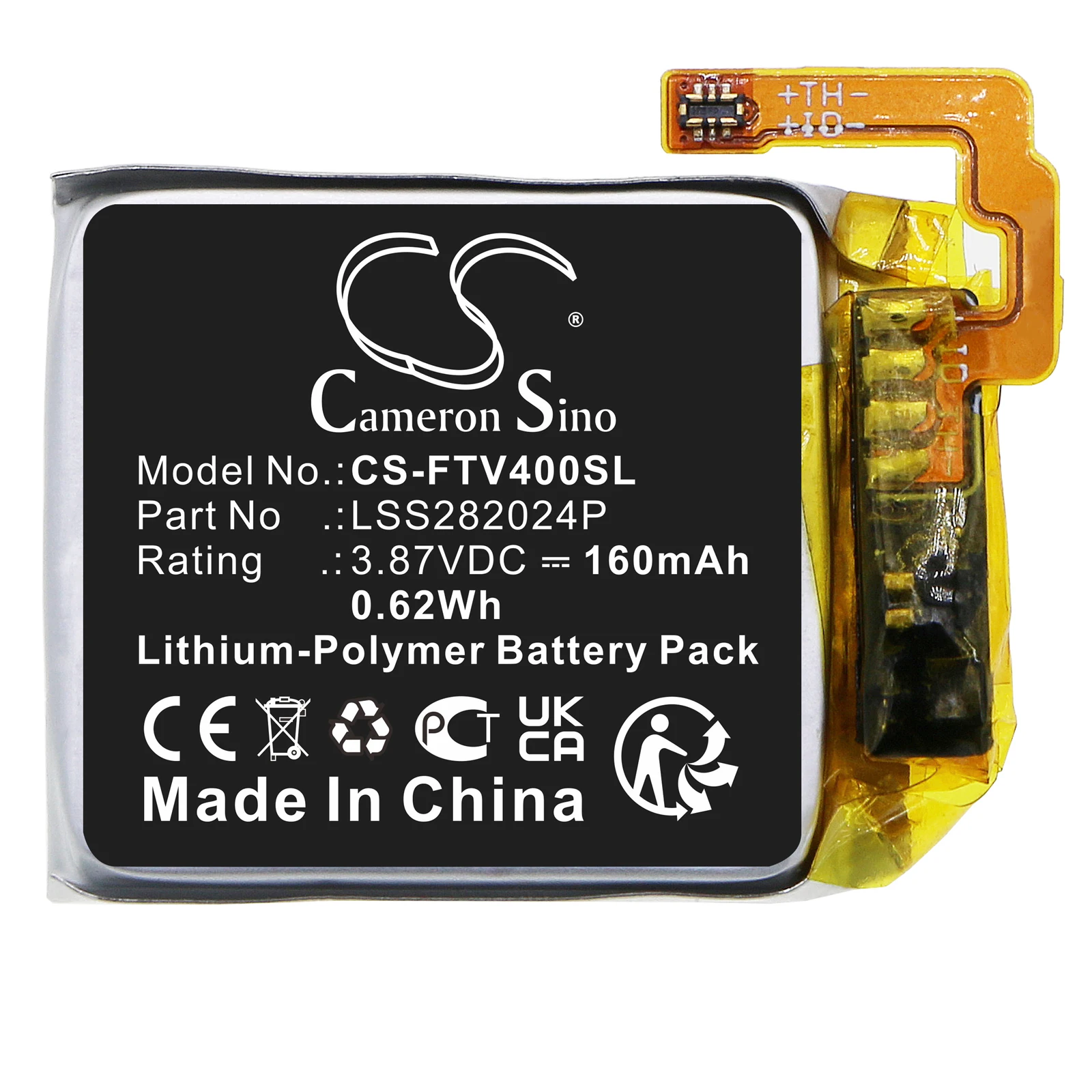 Cameron Sino 160mAh Battery For Fitbit Versa 4  LSS282024P