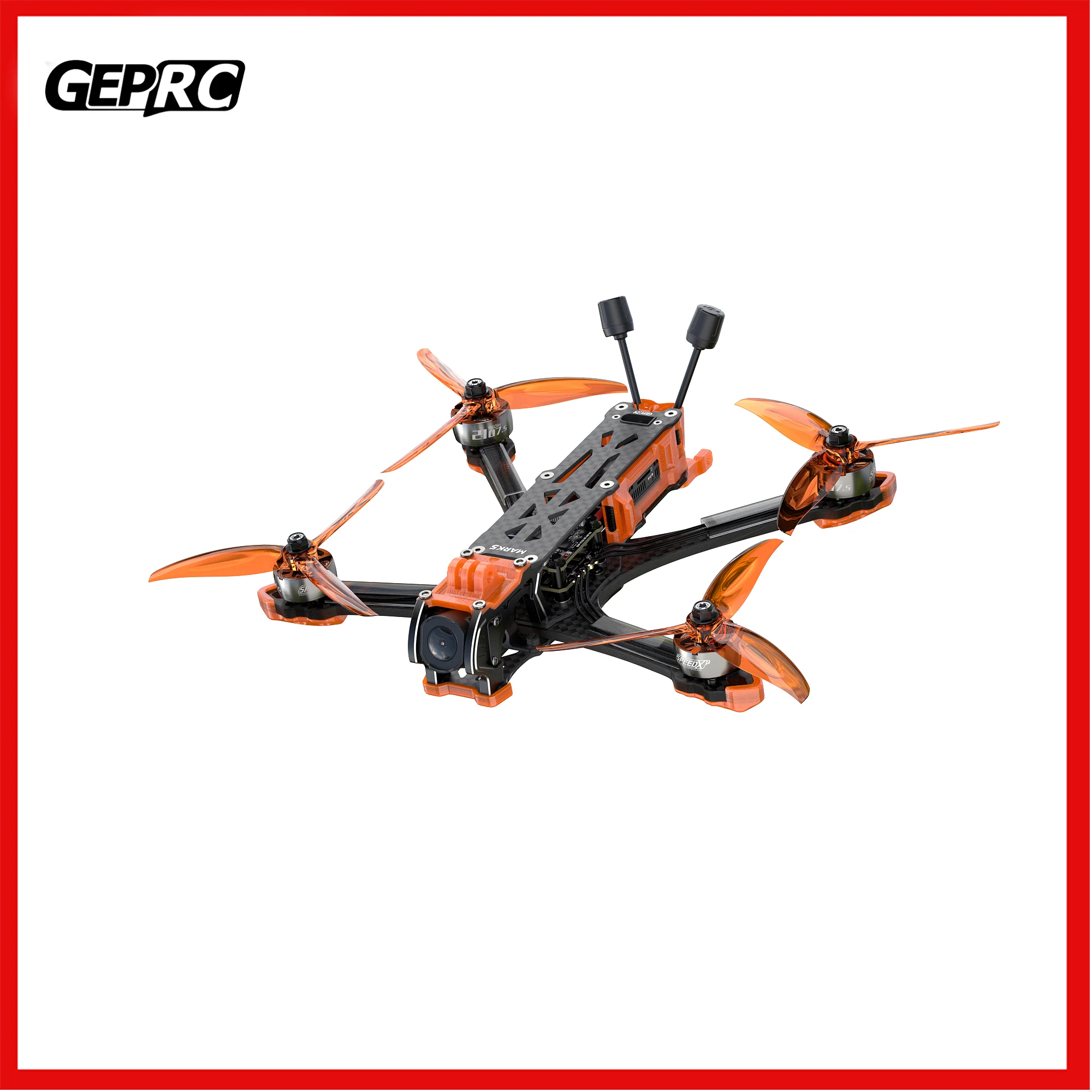 

GEPRC MARK5 O4 Pro DC WTFPV SPEEDX2 2107.5 1960KV XT60 with PNP / ELRS 2.4G / TBS NanoRX Drone