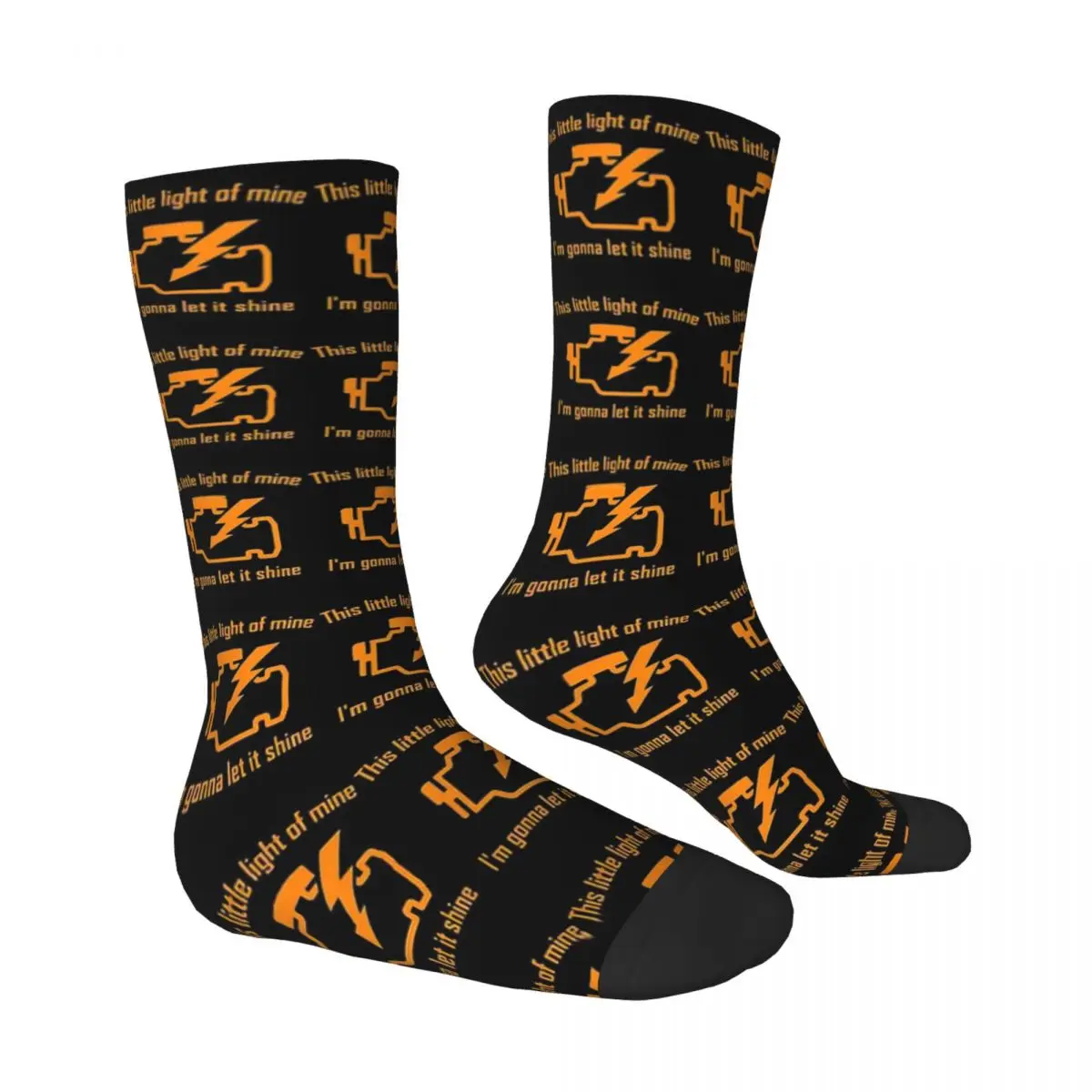 Chaussettes d'extérieur pour hommes et femmes, lumière de moteur de contrôle de mécanicien automatique, Racecar JDM, nouveauté printemps, été, automne, hiver, bas, cadeau