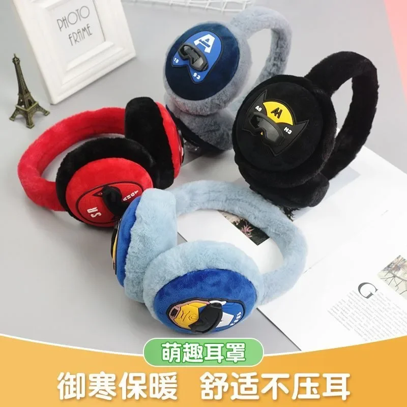 Marvel Animation อุปกรณ์ต่อพ่วงเด็กฤดูหนาว WARM Earmuffs การ์ตูน Spider-Man พับหูอุ่นเด็กของขวัญวันเกิดขายส่ง