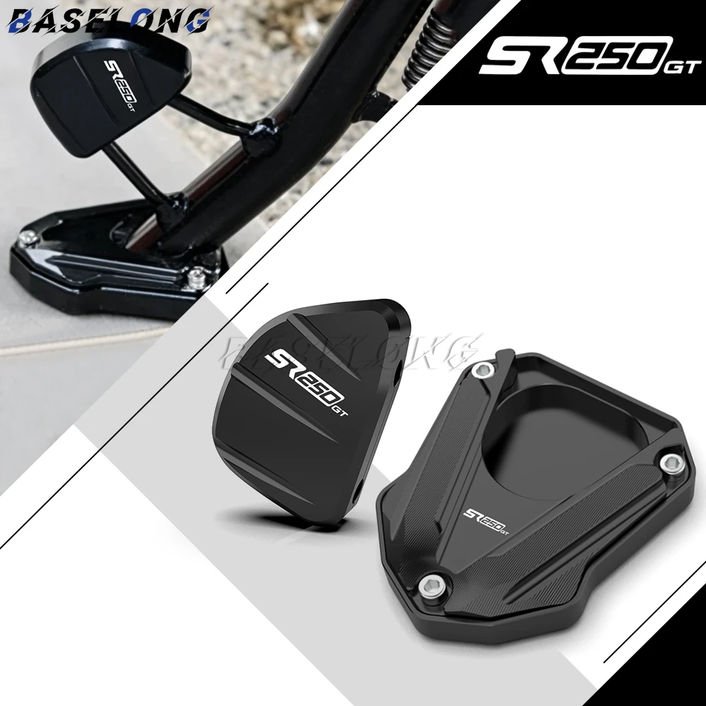 

2026 Motorcycle Accessories Kickstand Foot Side Stand Enlarger Side Brace Assist For VOGE SR250GT SR 250 GT SR 3 SR3 2023-2025