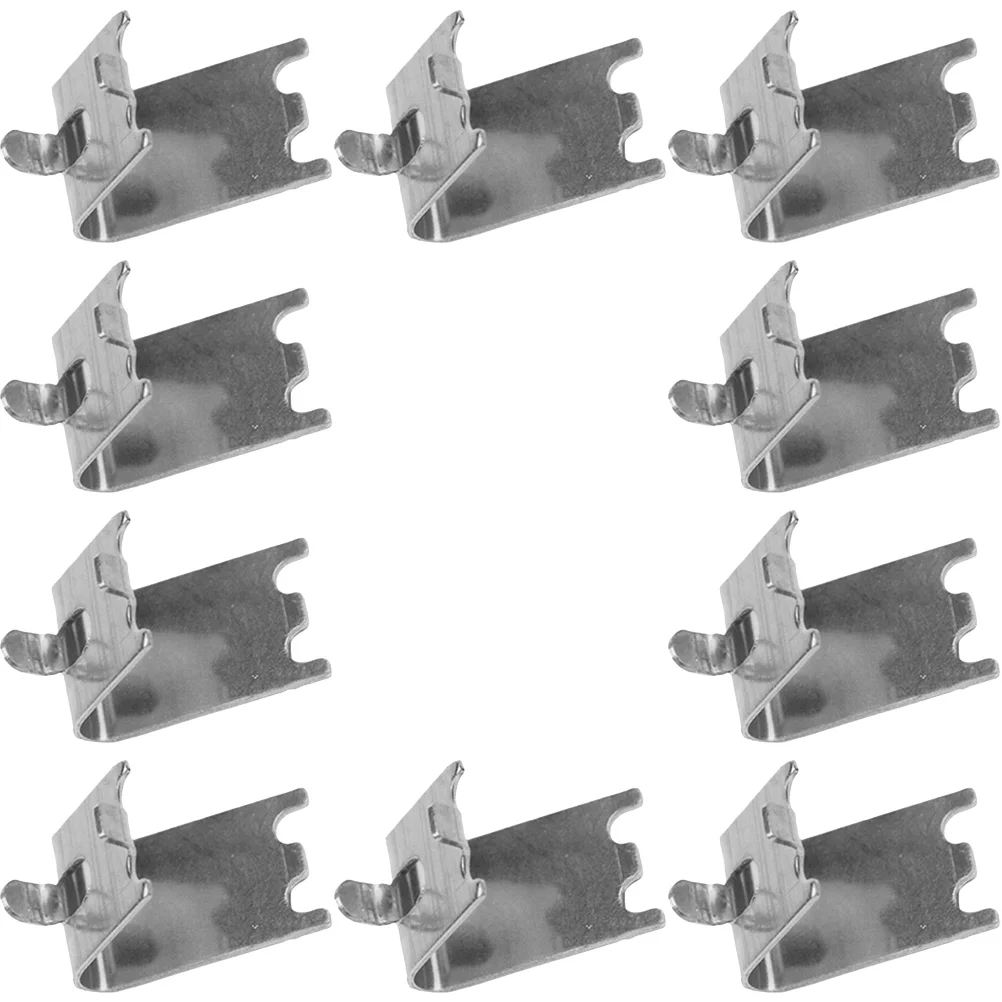 

10 Pcs Freezer Shelf Buckle Fridge Clip Stainless Steel Support Clips Coolant for Car Refrigerator Square