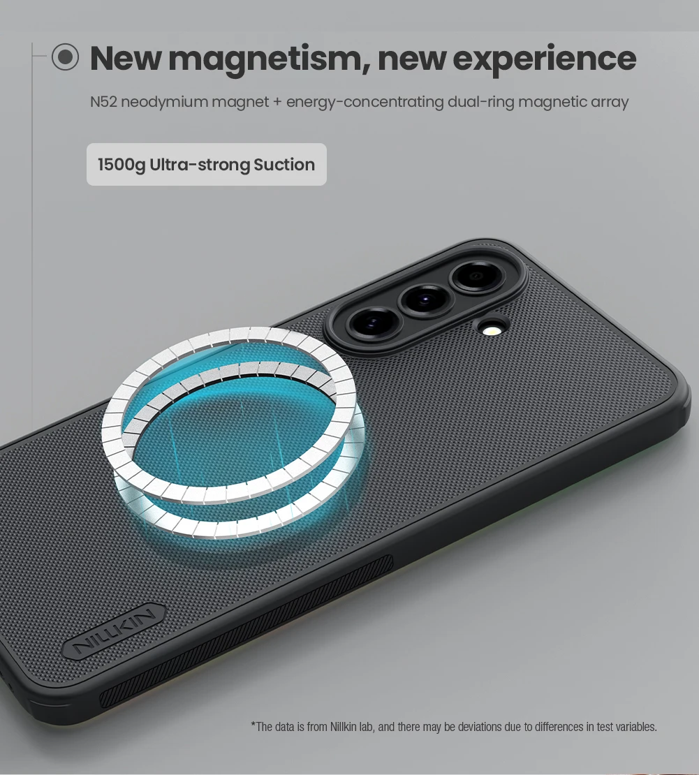 

Nillkin For Samsung Galaxy A57 5G Case Soft Frame Frosted Pro Magnetic Adapt Matte Magsafe Full 360 Protection Back Cover