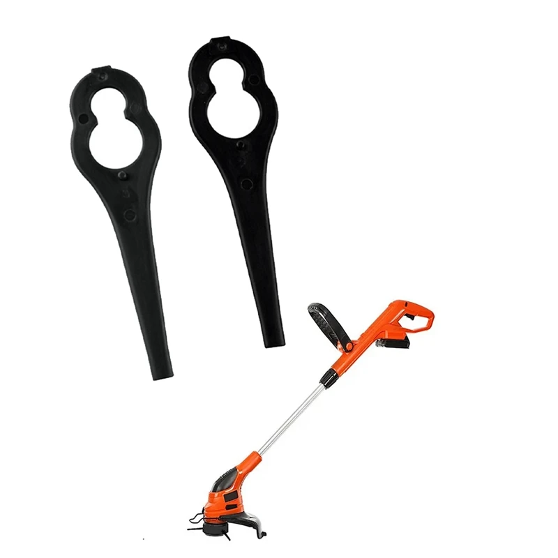 Coupe-bordure en plastique pour tondeuse à gazon de jardin, 50 pièces, lame de rechange, lame de coupe, outils de jardin, installation facile