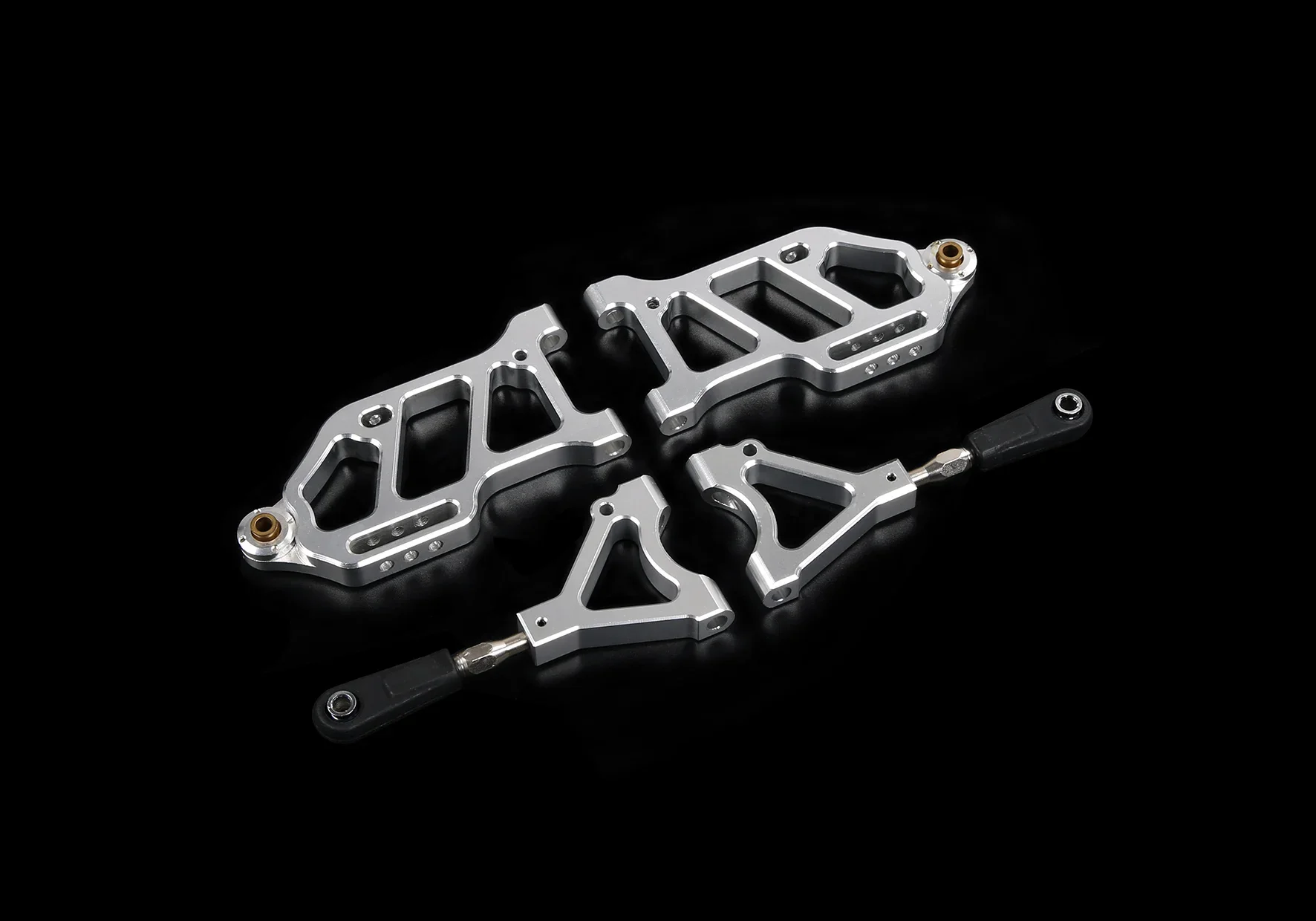 Alloy CNC Front or Rear Suspension Arm Set Fit for 1/6 HPI FG Monster Hummer Truck ROFUN ROVAN Big Monster RC CAR Toys PARTS