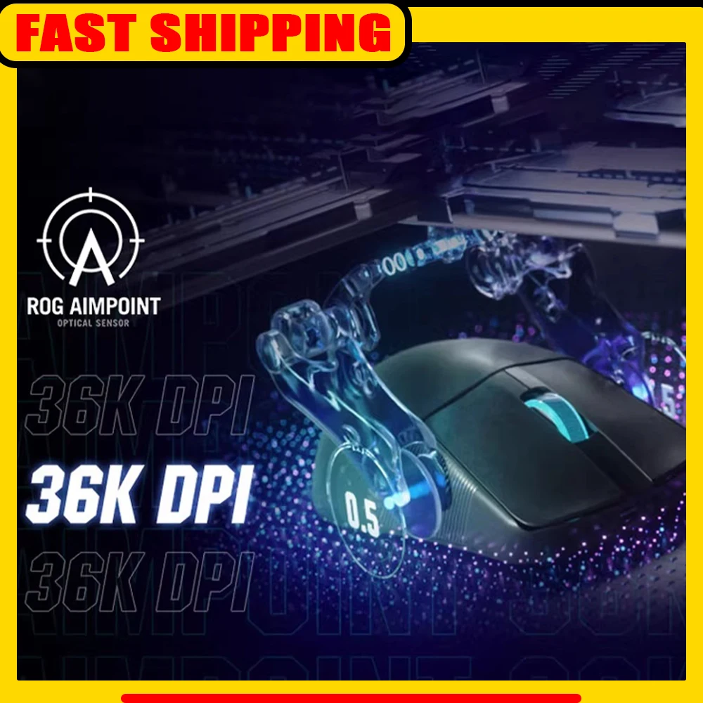 

ROG Dragon Scale ACE X AimLab Cooperate Gaming Mouse 1000Hz 650IPS Wireless Mouse 36K Sensor 36000 DPI For CSGO PC Accessories
