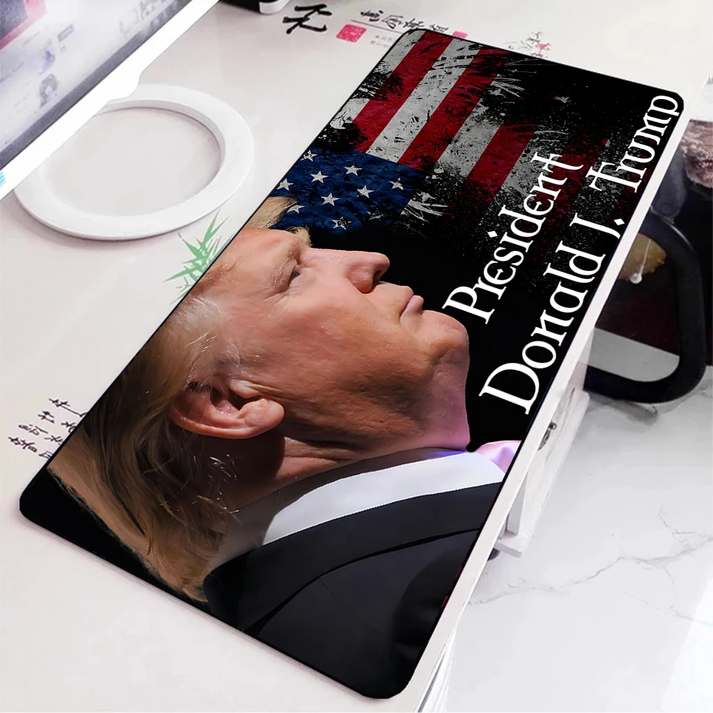 US Election Trump 2024 Mousepad HD Printing Computer Gamers Locking Edge Non-slip Mouse Pad XXL90x40cm Keyboard PC Desk Pad