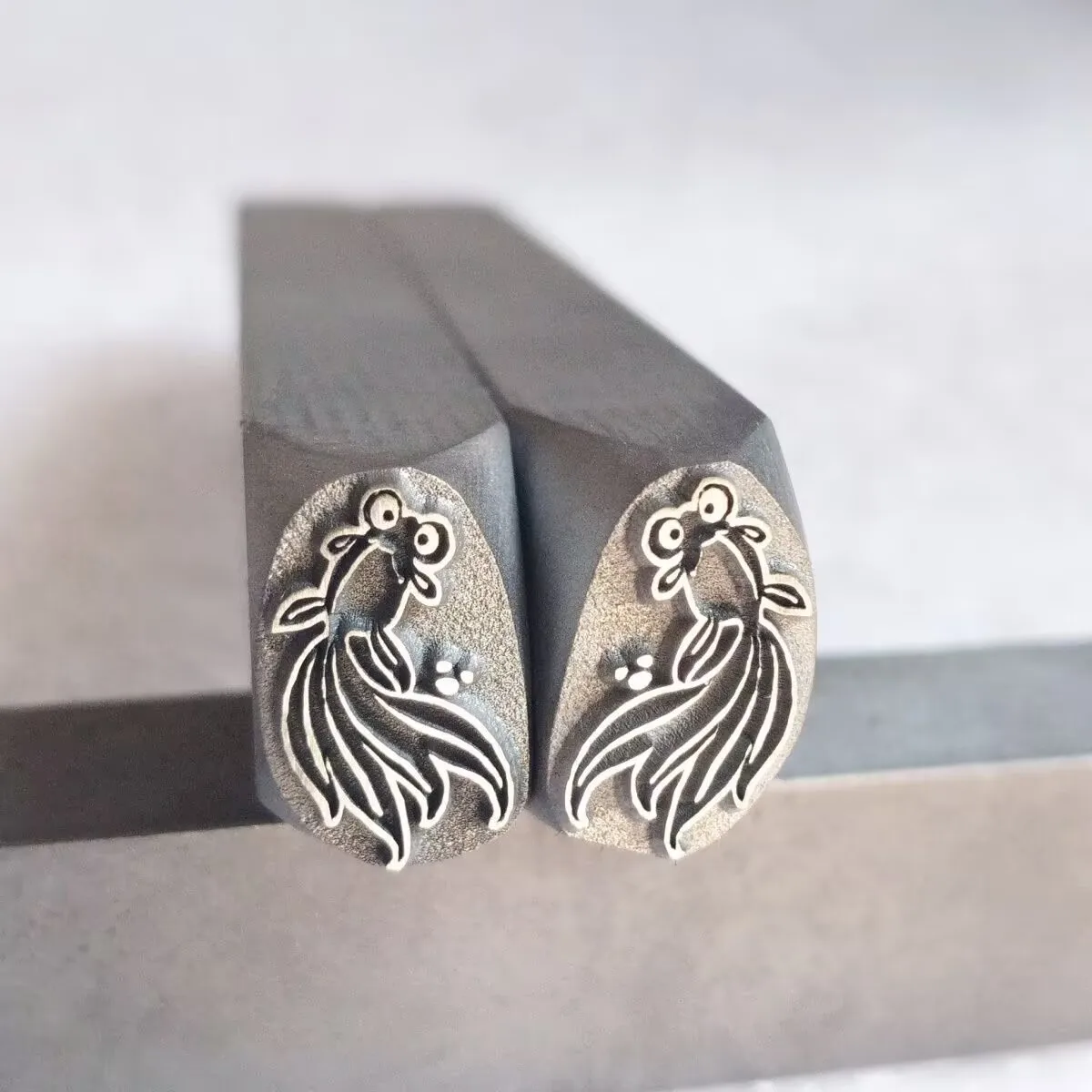 Jewelry Stamp Bracelet Ring Engraving Mold Goldfish Pattern Jewelry Steel Stamp Gold and Silver Jewelry Tools