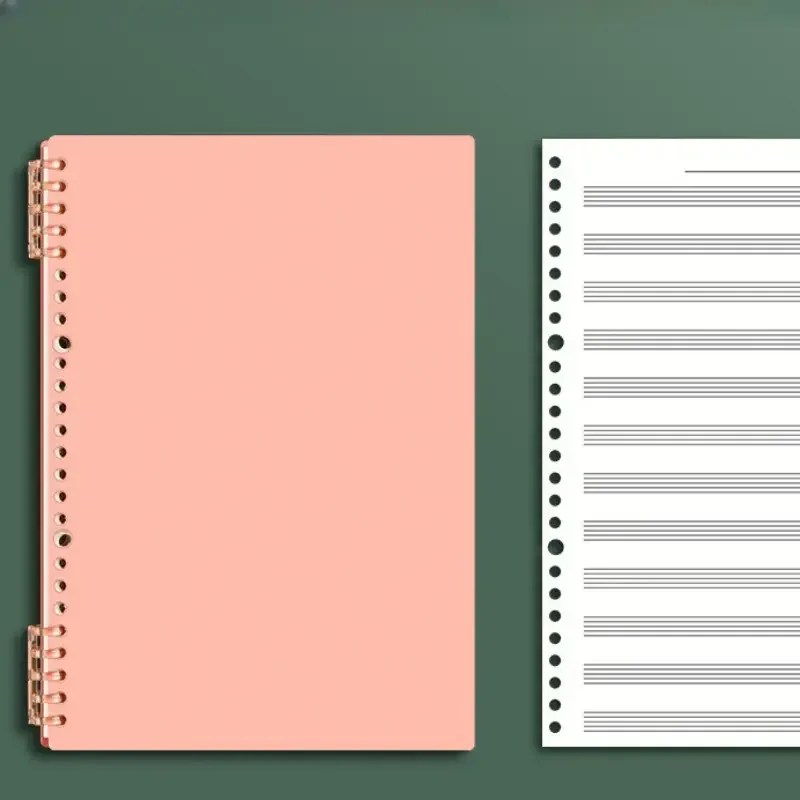 60-Blatt-B5-Notizbuch zur Musiknotation – wiederverwendbares Loseblatt-Stabpapier, doppelseitiges Übungsbuch für Musiker und Komponisten – Detail 8