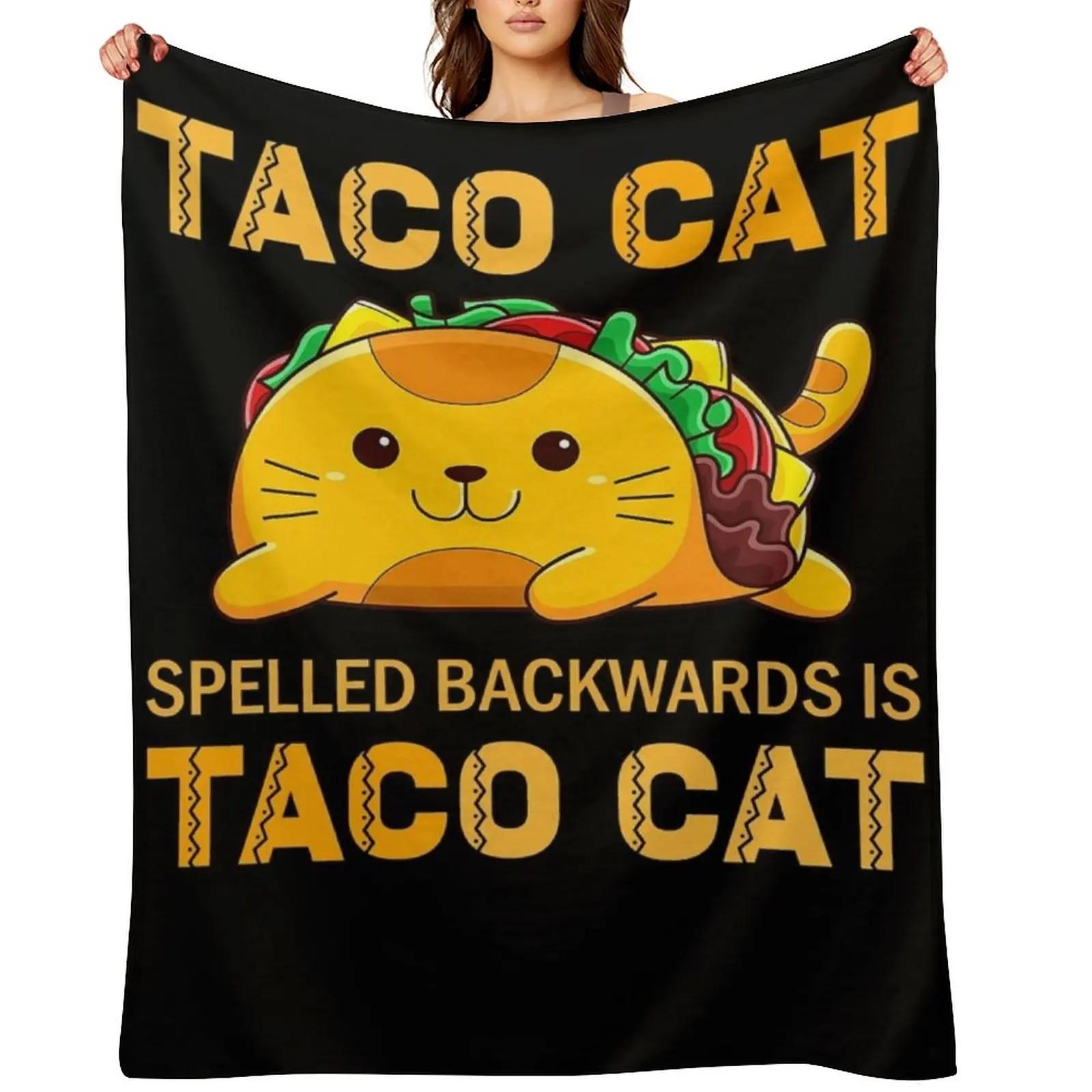 

TacoCatfor Kids Taco Cat Cinco de Mayo TacoCat Tacos Throw Blanket Large Sofa manga For Baby Blankets