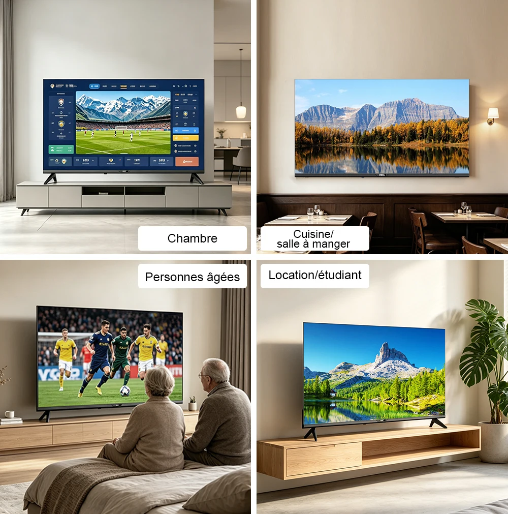 TV HKC 42 Pouces FHD Smart — VIDAA · Dolby Audio · HDR10 S2a7e912ab5e142e18ecb11cfe5259b3et