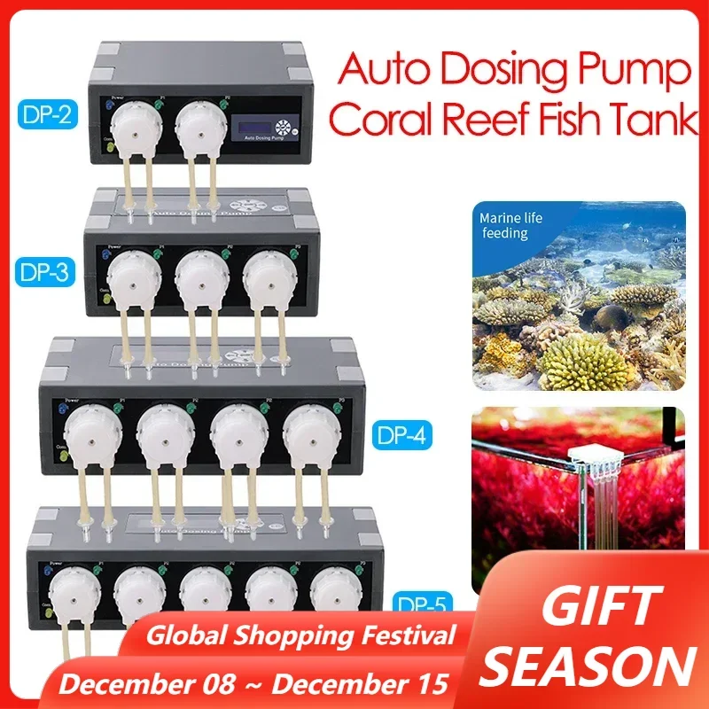 Aquarium Dosing Pump Smart Doser Aquarium Automatic Infusion Machine Marine Coral Reef Doser Titration Pump For Fish Tank