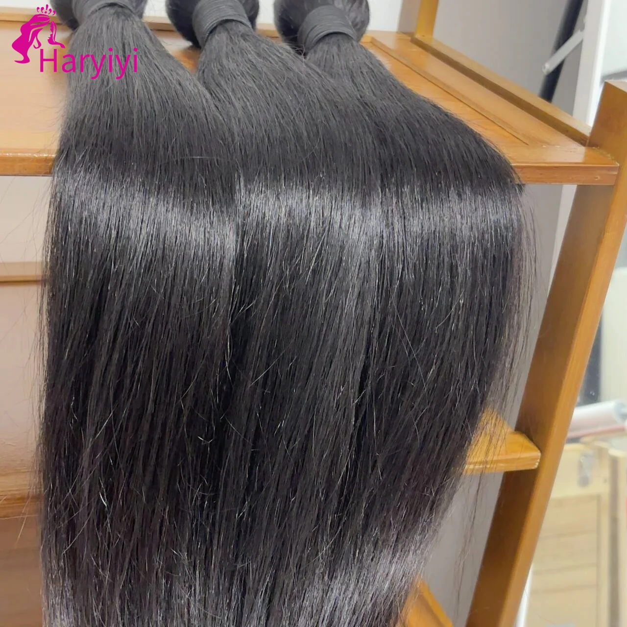 24 30 40 Zoll glatte Echthaar-Bündel 12A Natur Schwarz Rohhaar-Bündel Brasilianische Weave-Bündel Echthaar 3 Tage Lieferung Frankreich – Detail 3