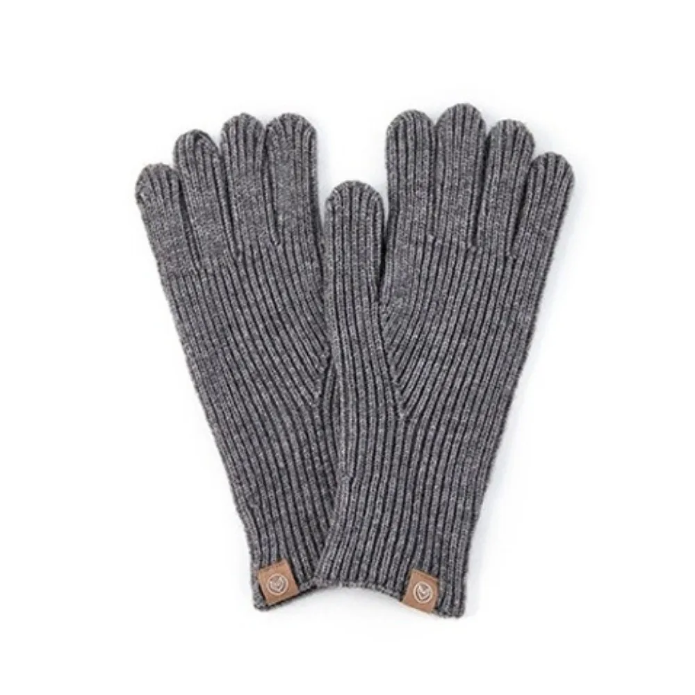 Separate Finger Touchscreen Gloves Breathable Windproof Knitted Gloves Solid Color Full Finger Riding Gloves Winter Season