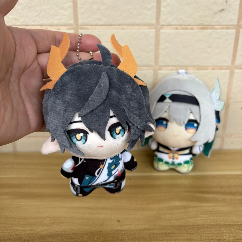 

Плюшевые игрушки-брелоки 10 см: Дэн Хэн и Файрфлай из аниме-игры Honkai Star Rail, мультяшные куклы-подвески для декора