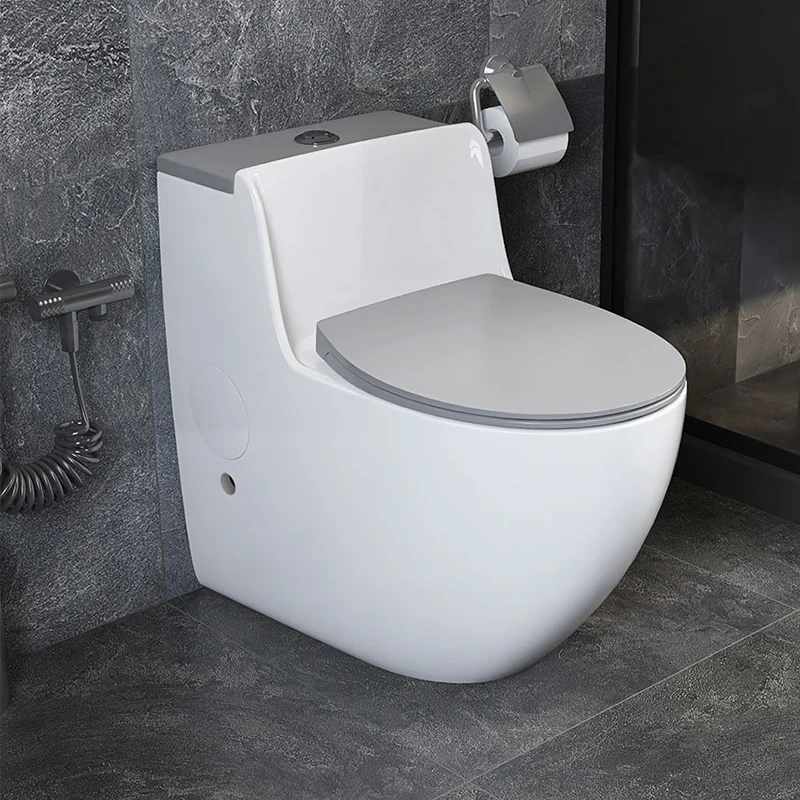 Modern style high quality dual flush black grey bathroom wc toilet ceramic one piece color toilet bowl for hotel