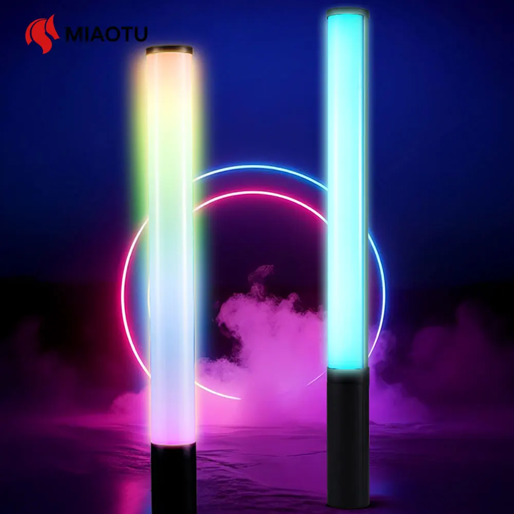 

MIAOTU 30/50CM RGB Video Light Led RGB Lamp Handheld Light Wand RGB Colorful Stick Light 2500K-9000K Photography Studio Lamp