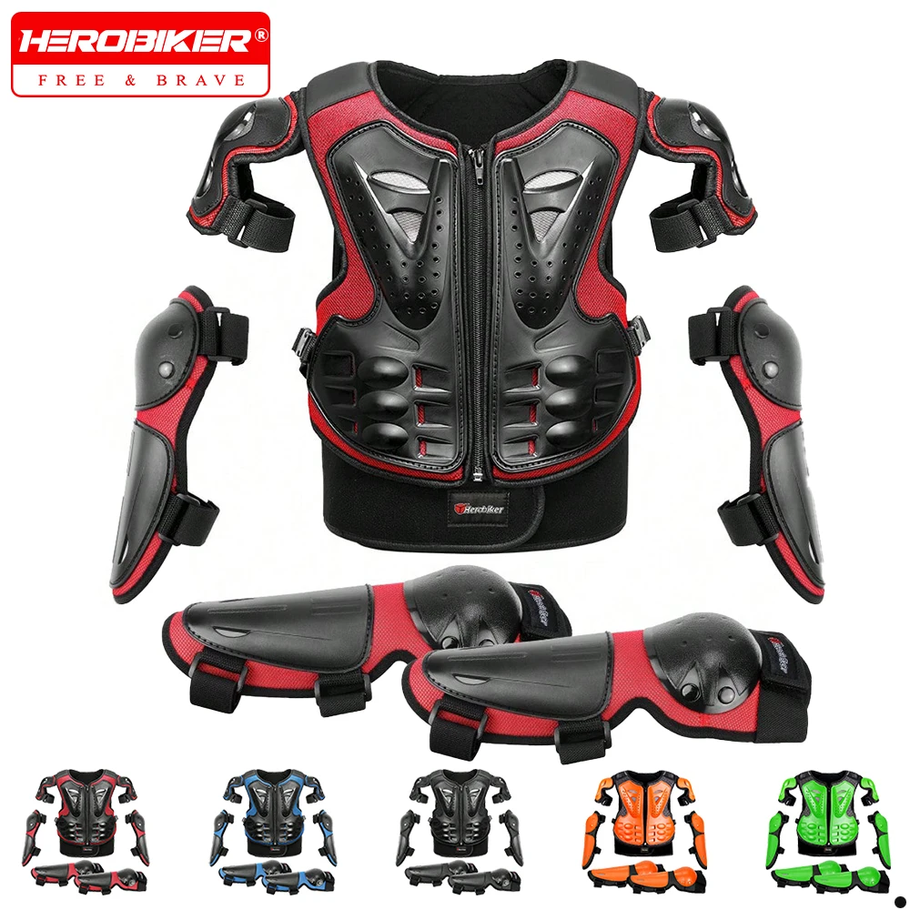 دراجة نارية للأطفال درع الصدر سترة حماية دراجة نارية نيبادس موتوكروس ركوب درع سترة واقية الدروع موتو درع كامل #1