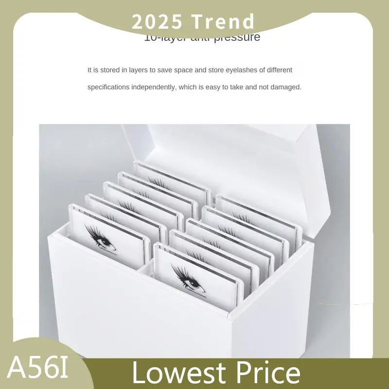 

Hot Sale Acrylic Eyelash Storage Box Makeup Organizer Eyelash Glue Pallet Lashes Holder Grafting Eyelash Extension Tool