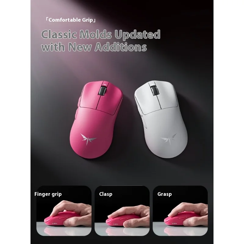 VGN F1SE Kabellose Bluetooth-Maus, Tri-Modus, leicht, PAW3311, lange Akkulaufzeit, Büro-E-Sport-Gaming-Maus für PC-Zubehör