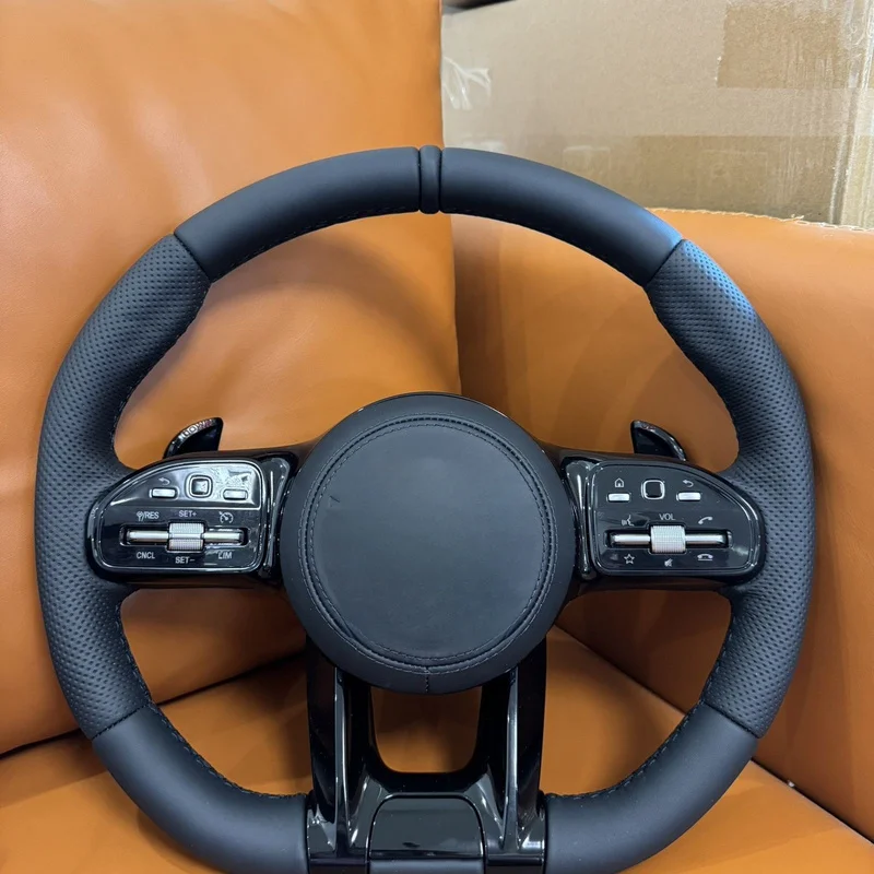 For Mercedes‑Benz A C E G S Class CLA CLE GLC GLE Steering Wheel Horn Cover 809 AMG Style Assembly Horn Shell