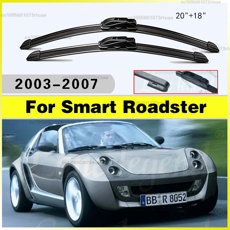 

20"+18" Car Accessories Car Wiper Blades For Smart Roadster 2003 2004 2005 2006 2007 Windshield Windscreen Front Window Blades