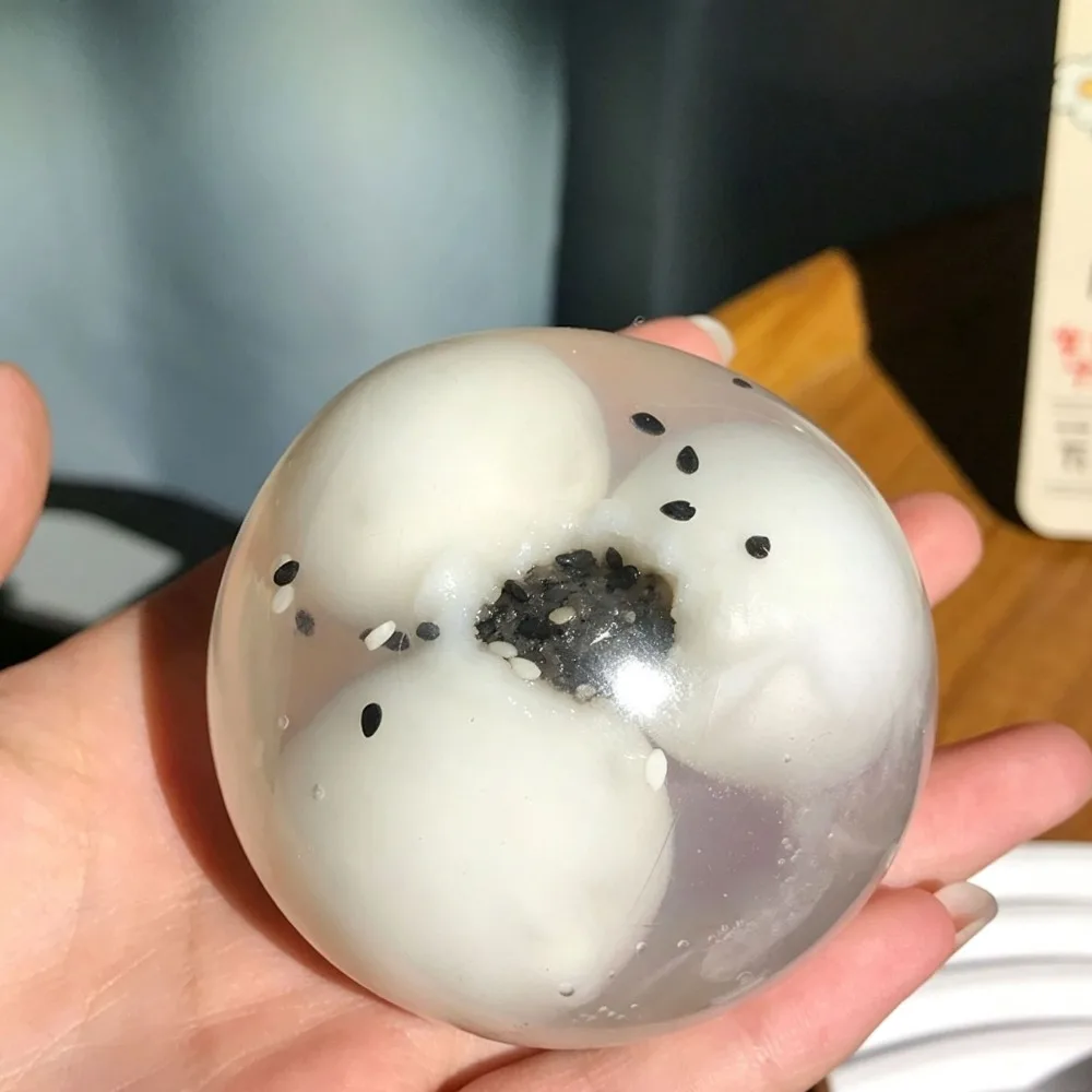 Hand Ball Can Be Crushed Crispy Ball Squishy Three Times Small Ball Rice Dumpling Squishy Pinch Venting Sensory Fidget Adults