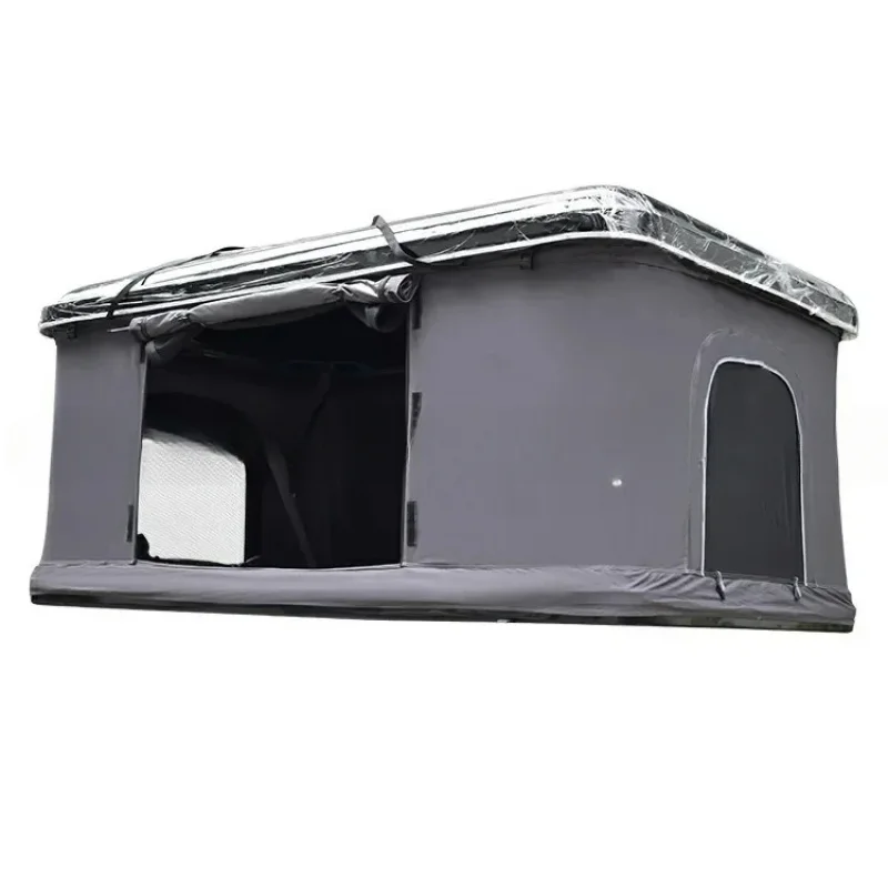 Outdoor Travel 4X4 Canvas Hard Foldable Removable Retractable Sleeping 3 Persons Camping Car Rooftop Shade Tents//