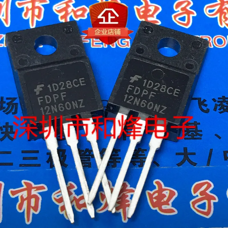 5PCS-10PCS FDPF12N60NZ TO-220F 600V 12A ORIGINAL ON STOCK