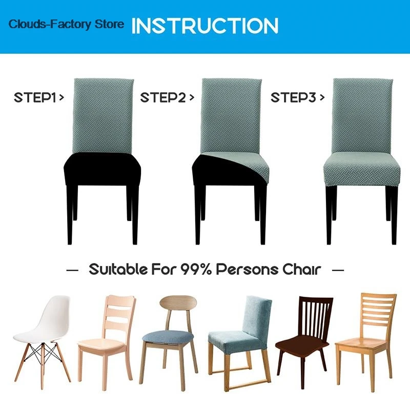 Pull flower Wedding Chair Covers Spandex Stretch Dining Banquet Slipcover Cover Party Decor Dining Room Seat Cover Washable