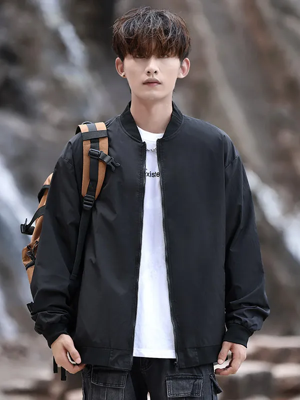 

Мужская куртка Cleanfit Bla Pilot с воротником-бомбером, модная верхняя одежда свободного кроя, на молнии, ветрозащитная, осенне-зимняя