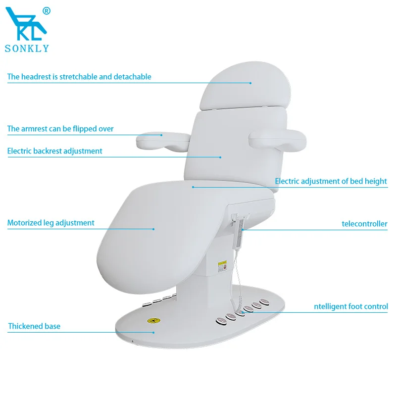 Esthetician Eyelash Facial Spa Recliner Treatment Waxing Chair Beauty Lash Bed