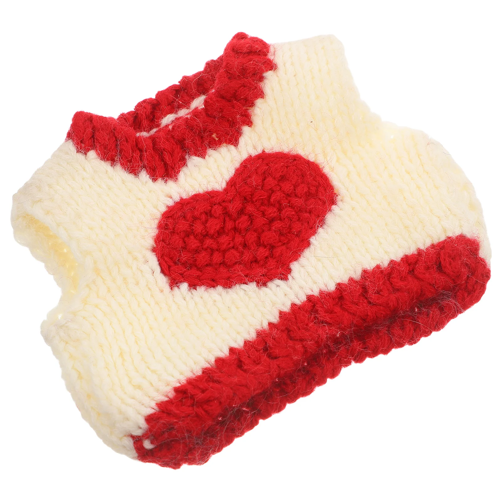 

Festive Heart Sweater Small Pets Valentines Day Soft Warm Material Adorable Design Fits Various Animals Easy Clean