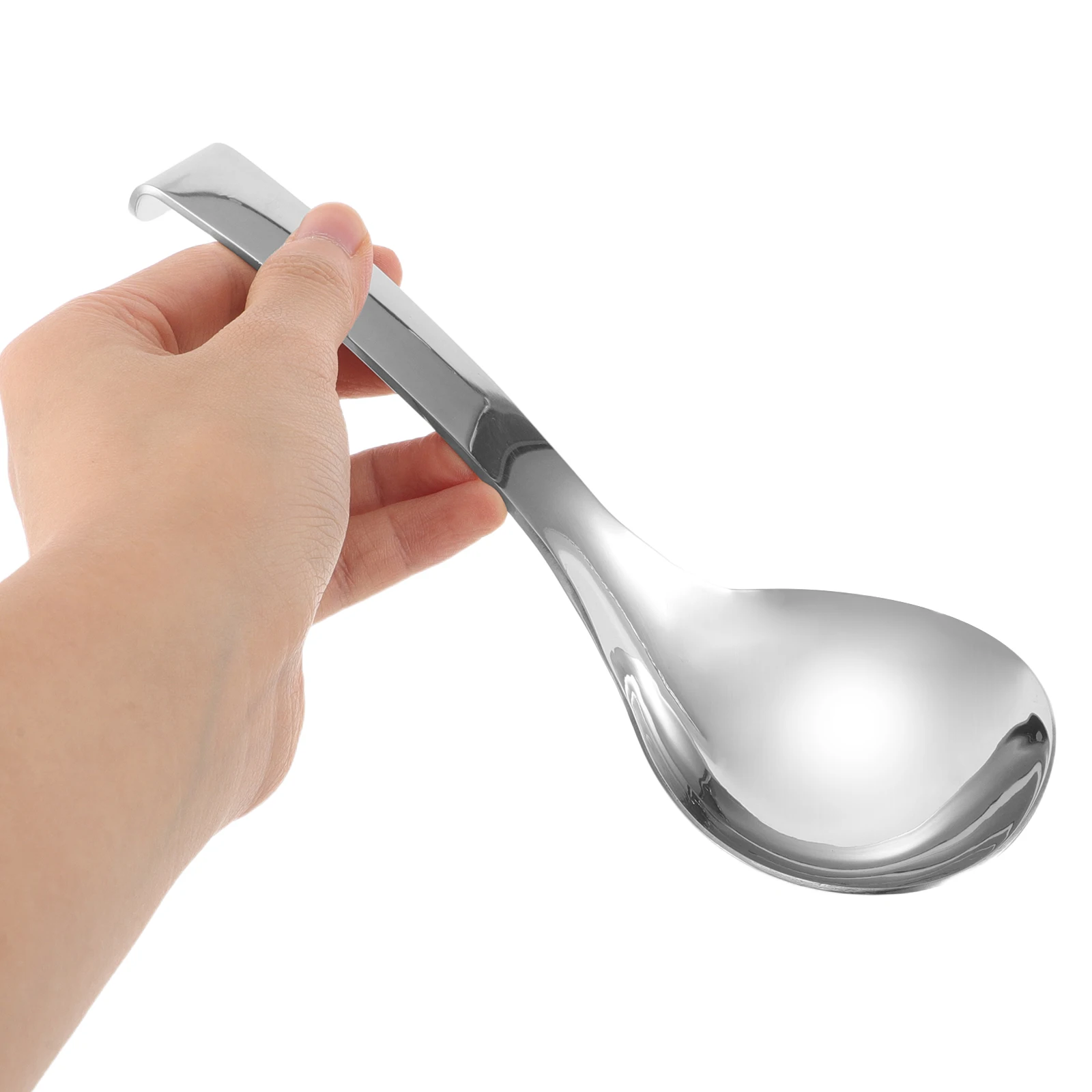 

2 Pcs Stainless Steel Serving Spoon Ladle Large Spoons for Buffet Soup Big Head