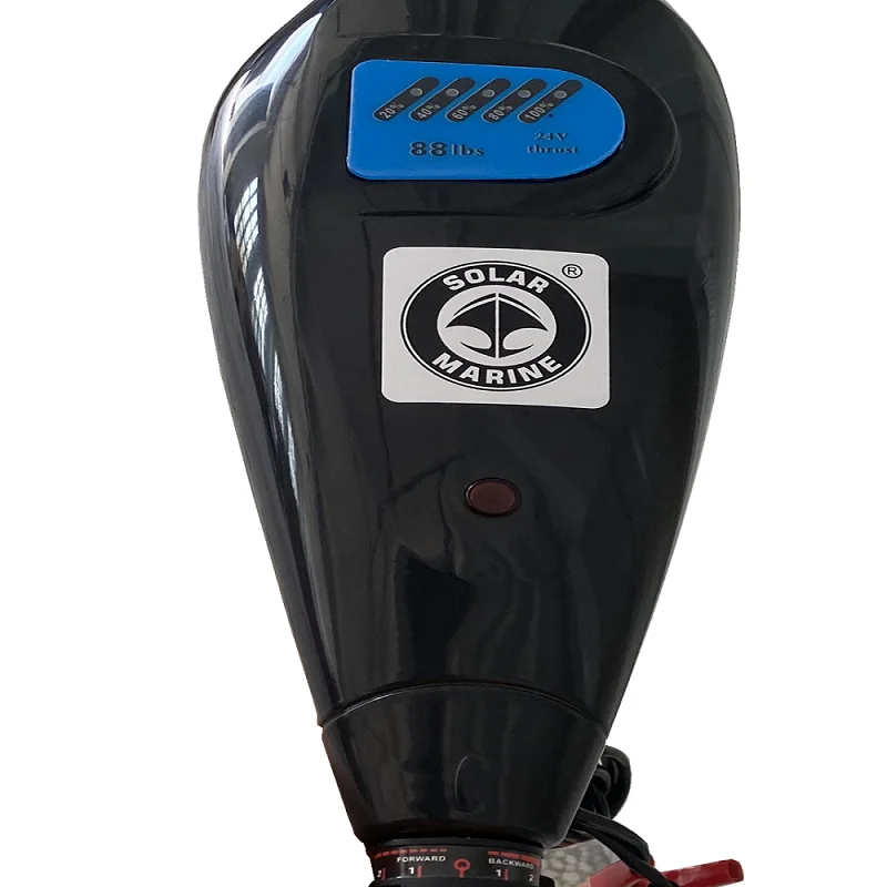 Solar Marine 88LBS DC 24V Outboard Engine for Fishing Boat 13KM/H 1200W Electric Motor for Inflatable Kayak Outdoor Water Sport