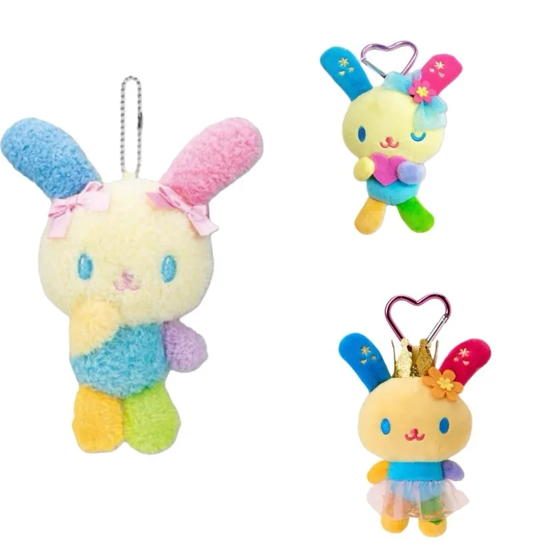 Kawaii Sanrio, милая застежка-сердце usahana Wink, плюшевая кукла, брелки для девочек, ситцевый кролик, пушистая сумка, подвеска, мягкий кролик, плюшевые подарки