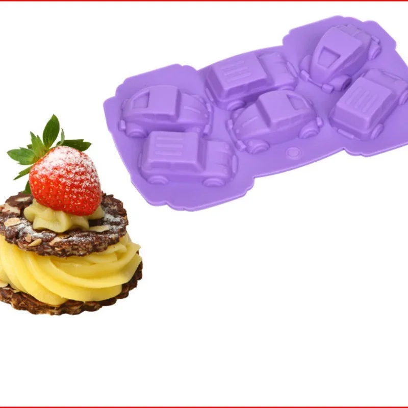 Car Chocolate Mold Silicone Ice Candy Baking Cake Cookie Pudding Mould Kitchenware