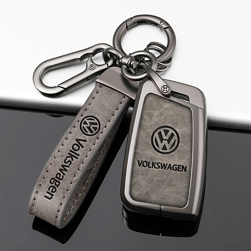 Zinc Alloy Car Remote Key Case Cover Shell Protection Auto Keychain Accessories For VW Volkswagen Passat B8 Tiguan Magotan Golf view 5