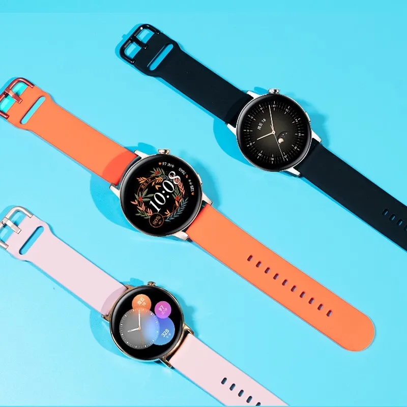 Pulseira de Silicone Sport para Samsung Galaxy Watch, 20mm, 22mm, 4, 5 Pro, Classic, Active 2, 44mm, 40mm, Huawei Watch GT 2, 3 Pro Band