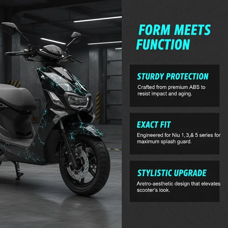 Universal Plastic Electric Scooter Mudguard Durable Water Mud Resistant Splash  For City Commuting Cycling Riding Supplies