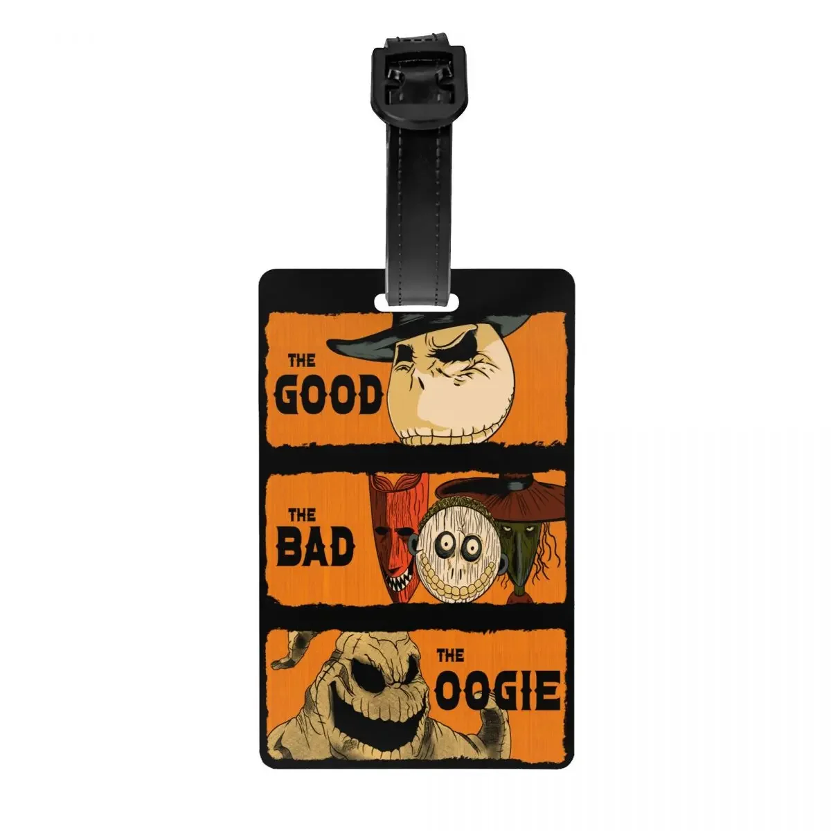 

Custom Luggage Tags for Travel Suitcase Halloween Movie Jack Skullington Privacy Cover ID Label