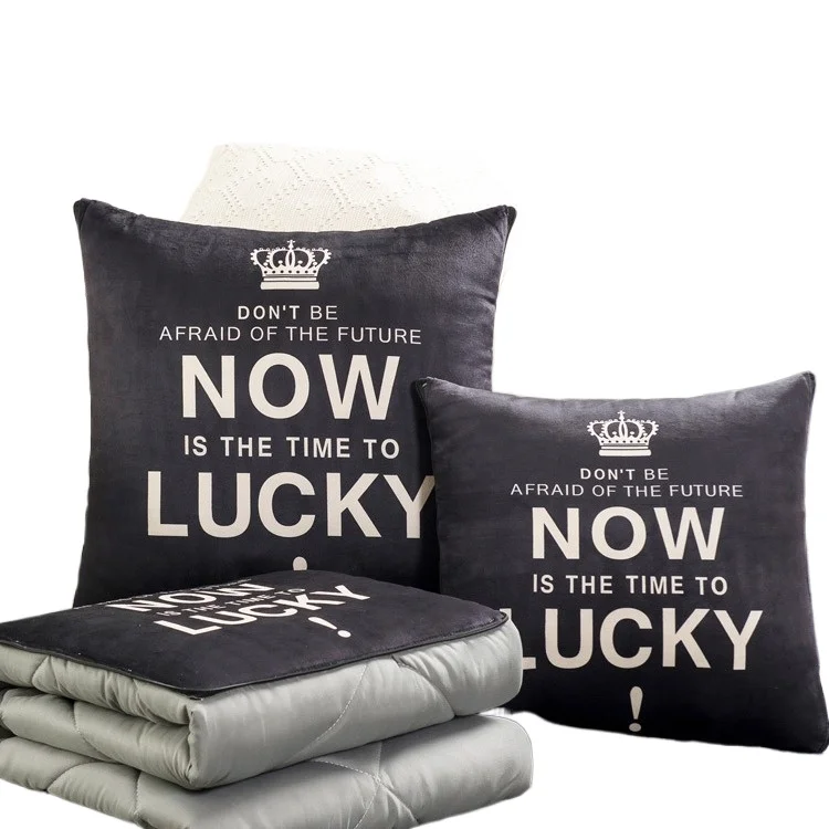 Nap Pillow Blanket, Dual-Use Pillow and Blanket, Backrest Cushion, Foldable Blanket All-in-One