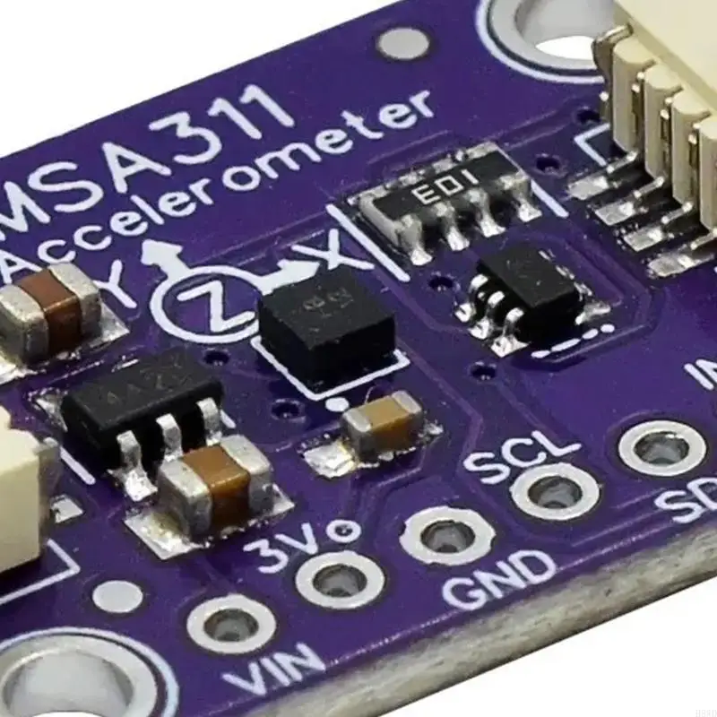 Triaxial Accelerometer Module MSA311 I2C 14-Bit Acceleration Board with Selectable 2G 4G 8G 16G Ranges for Robotics H8WD