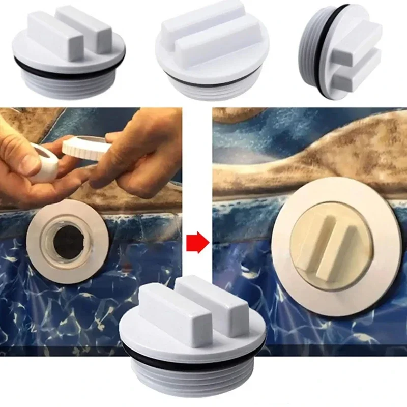 For Winterizing Swimming Pool Accessory 1.5 inch Threaded Pool Spa Return Line Winterizing Plug Filter Drain Plug With O-Ring