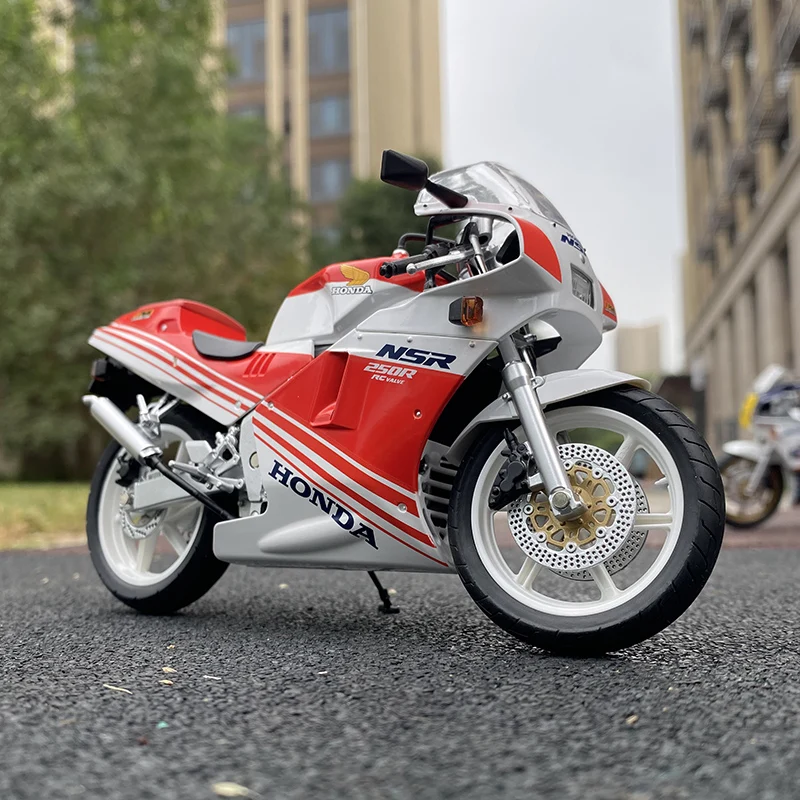 

1:12 NSR 250R SP R4 Rothmans MC18 Alloy Track Racing Motorcycle Model Diecast Street Sports Motorcycle Model Childrens Toy Gift